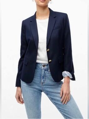 J. Crew Navy Wool Blazer